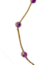 Antique Amethyst Necklace Rose Gold