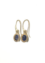 Sterling Silver Sapphire Drop Earrings