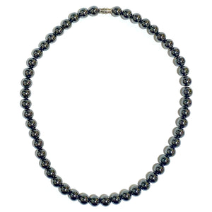 Hematite Beaded Collar Length Necklace