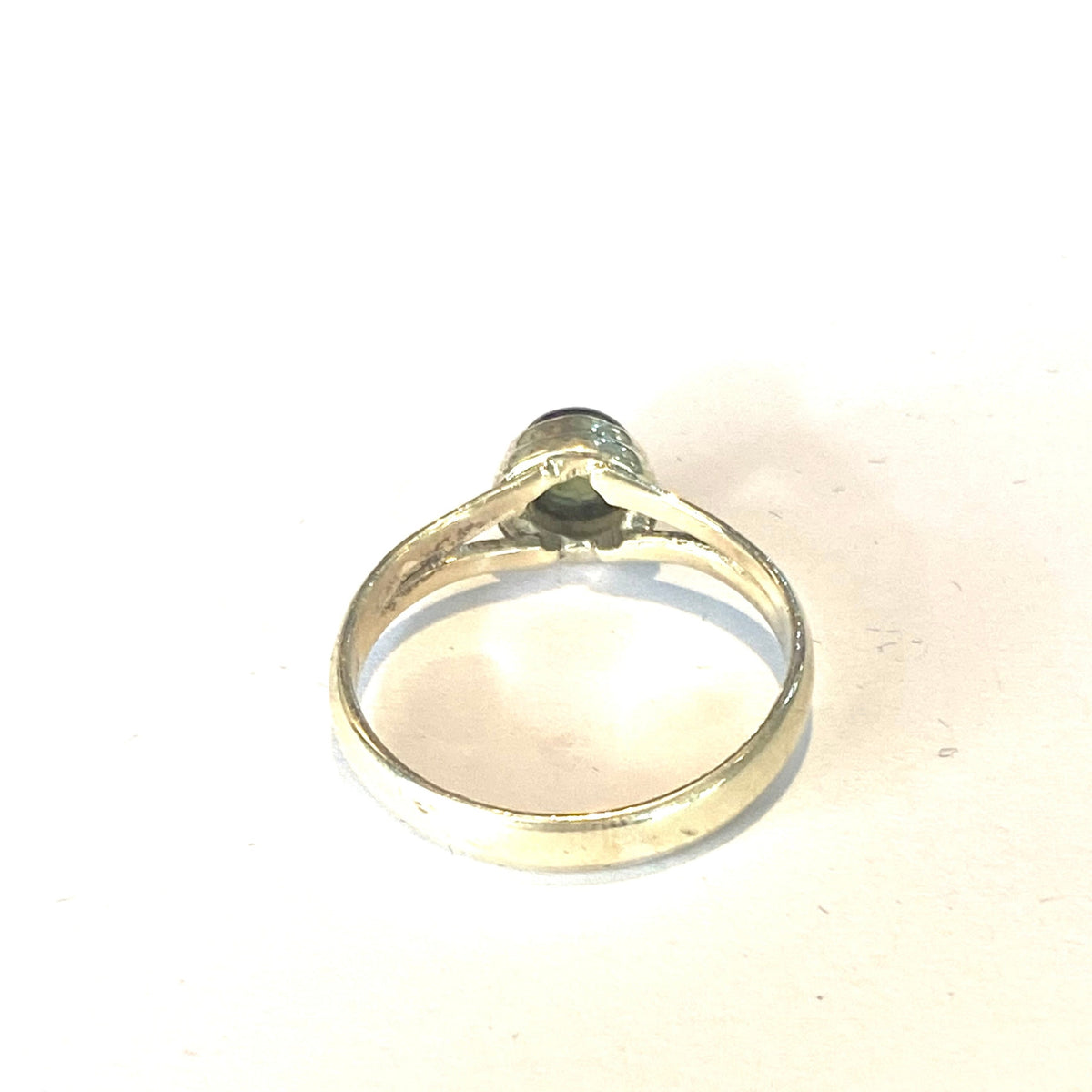 Sterling Silver Green Tourmaline Ring