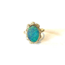 Antique 9ct Gold Opal Ring