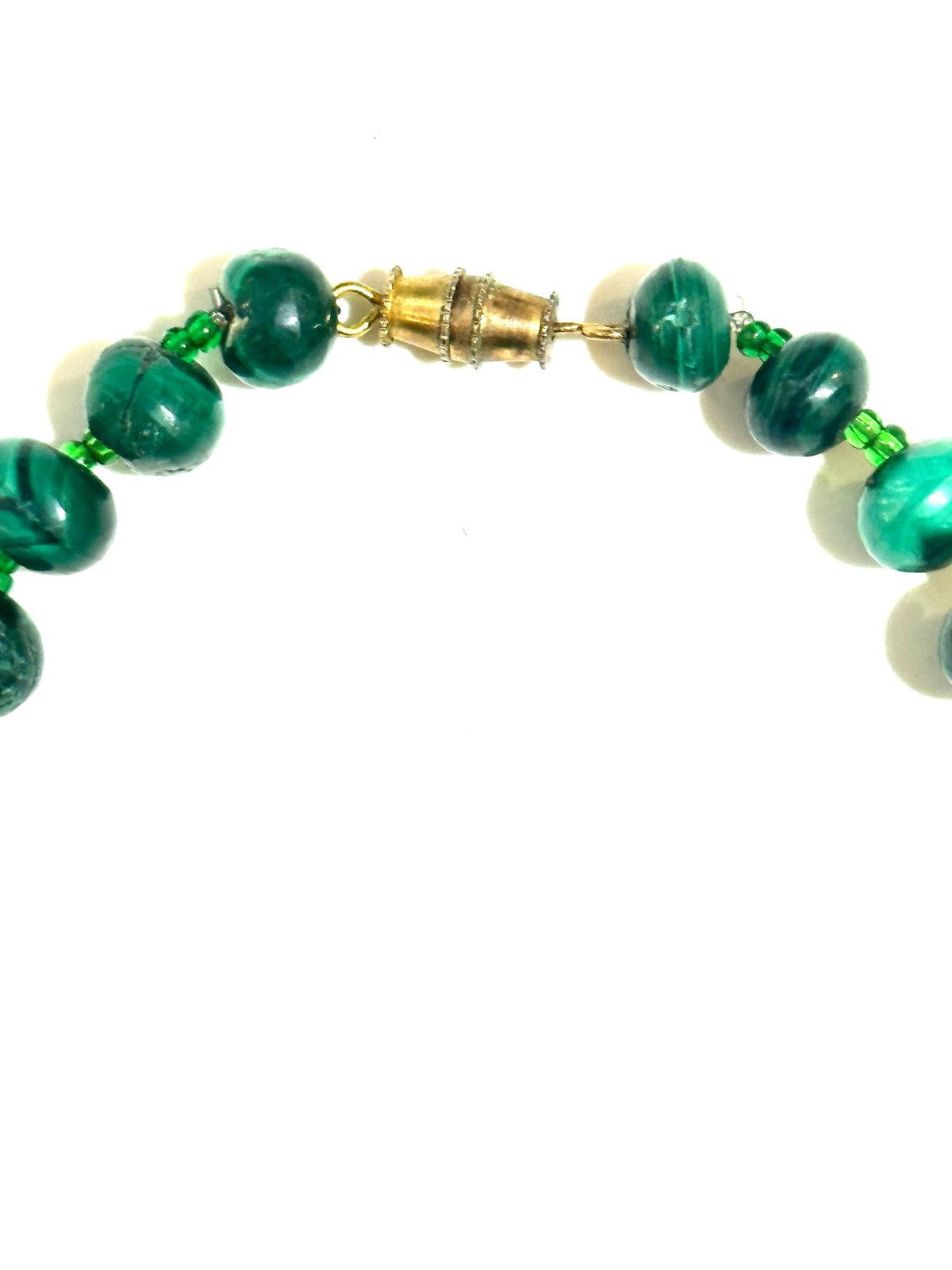Malachite Graduated Beaded Necklace
