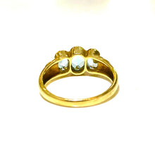 9ct Yellow Gold Bridge Topaz Ring
