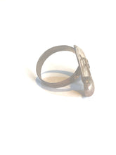 Sterling Silver Triangle with Circle Ring