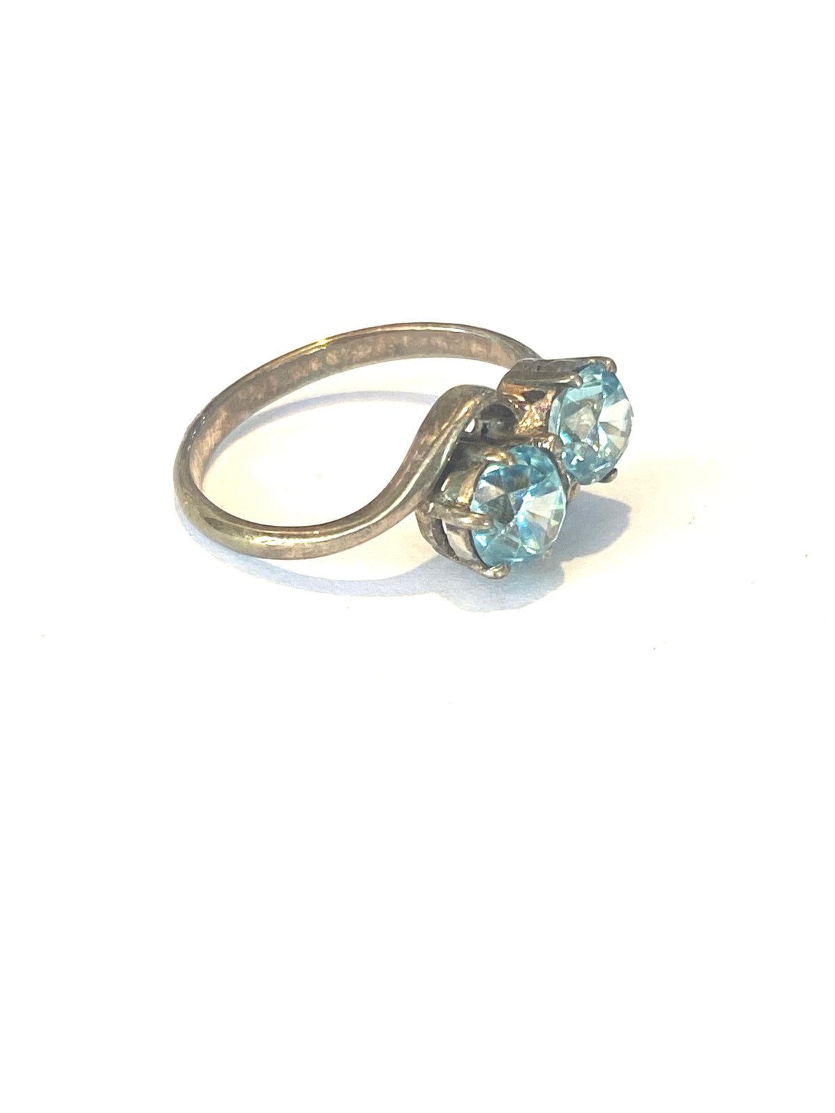 9ct White Gold Zircon Ring