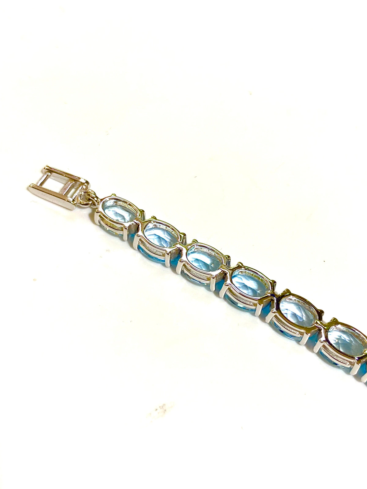 Topaz Sterling Silver Tennis Bracelet