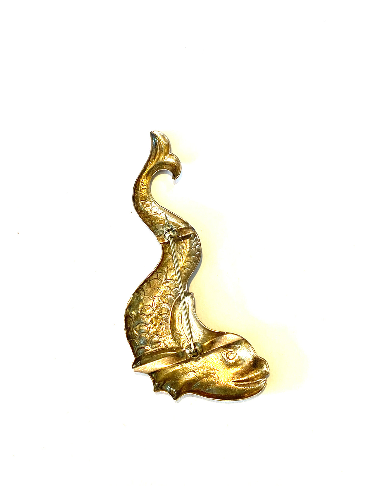 Sterling Silver Fish Brooch