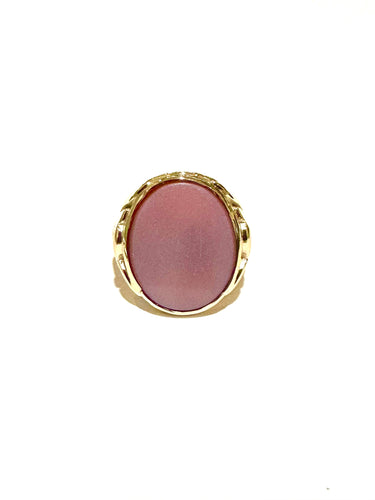 9ct Gold Sardonyx Carnelian Ring