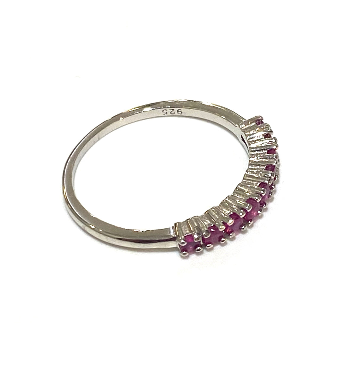 Ruby Sterling Silver Ring