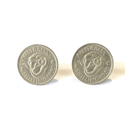 1959 Australian Shilling Cufflinks