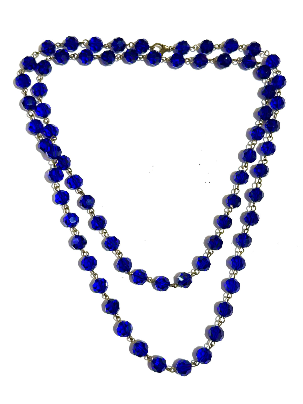 Bristol Blue Crystal Faceted Necklace