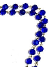 Bristol Blue Crystal Faceted Necklace