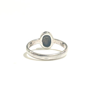 Sterling Silver Black Opal Ring