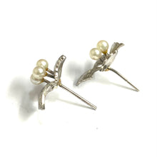 Sterling Silver Vintage Cultured Pearl Earrings