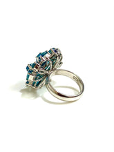 Sterling Silver Blue Zircon Ring