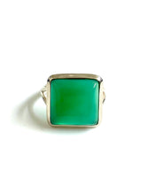 Sterling Silver Green Onyx Ring