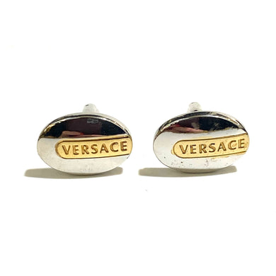 Versace Logo Oval Cufflinks