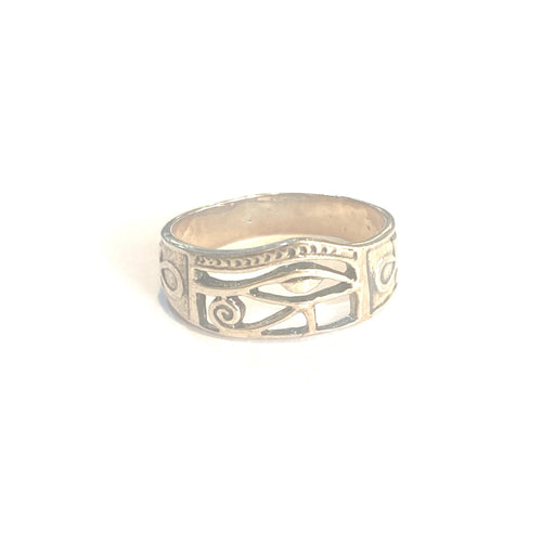 Sterling Silver Eye of Horus Ring