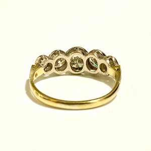 18ct Yellow Gold Diamond Bridge Ring