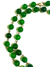 Long Green Onyx Beaded Necklace