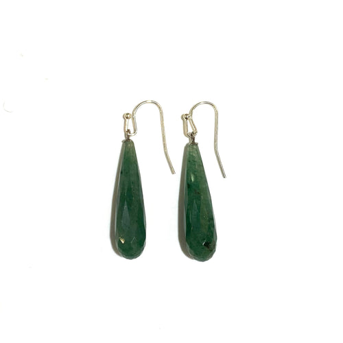 Sterling Silver Aventurine Earrings