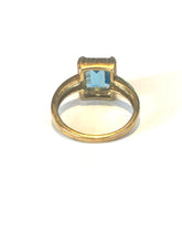 9ct Gold Swiss Blue Topaz Ring