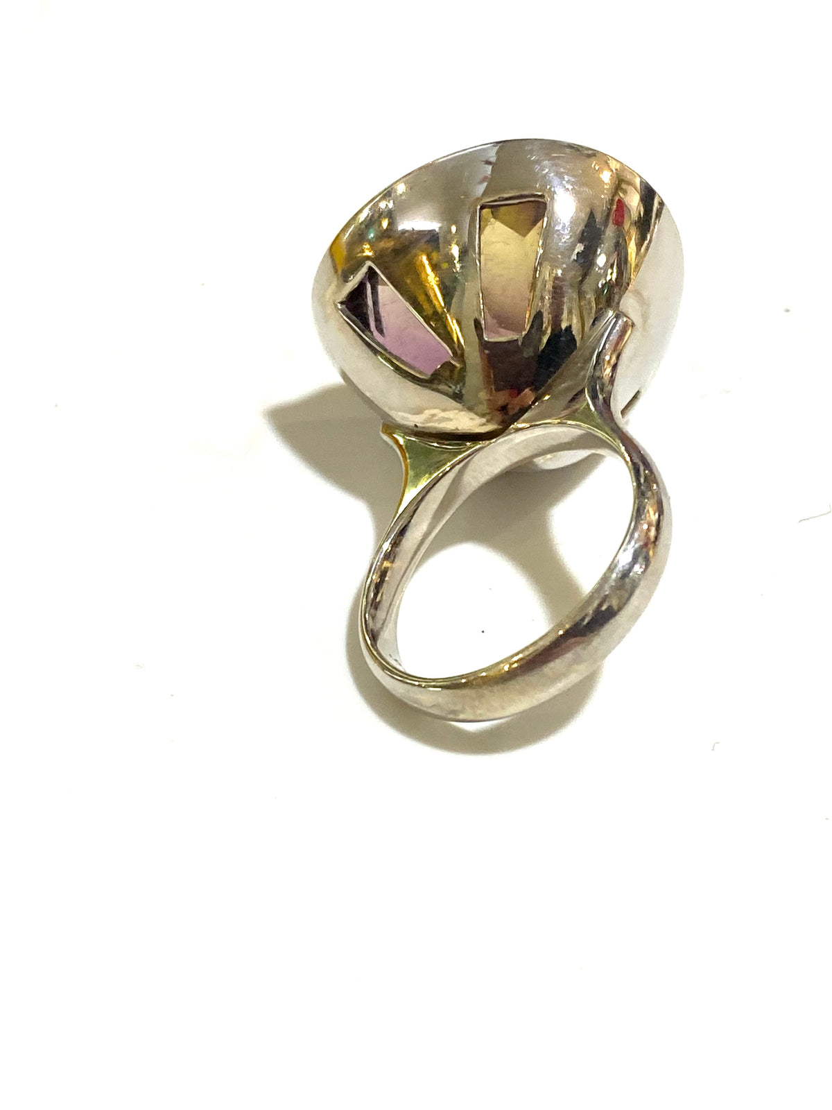 9ct White Gold 20ct Ametrine Ring
