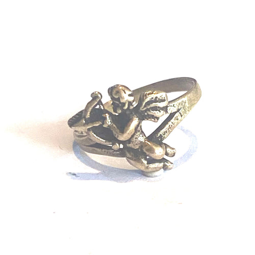 Sterling Silver Cupid Ring