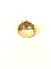 18ct Gold Ruby, Sapphire and Emerald Ring