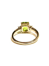 9ct Yellow Gold 3.05ct Peridot & Diamond Ring