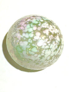 Large Art Glass Paperweight with Oil Finish