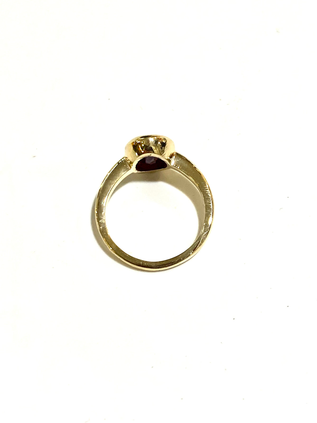 9ct Yellow Gold Bezel Set 2.75ct Natural Ruby Ring