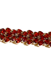 Sterling Silver Garnet Bracelet