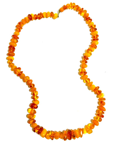 Single Strand Butterscotch Amber Necklace