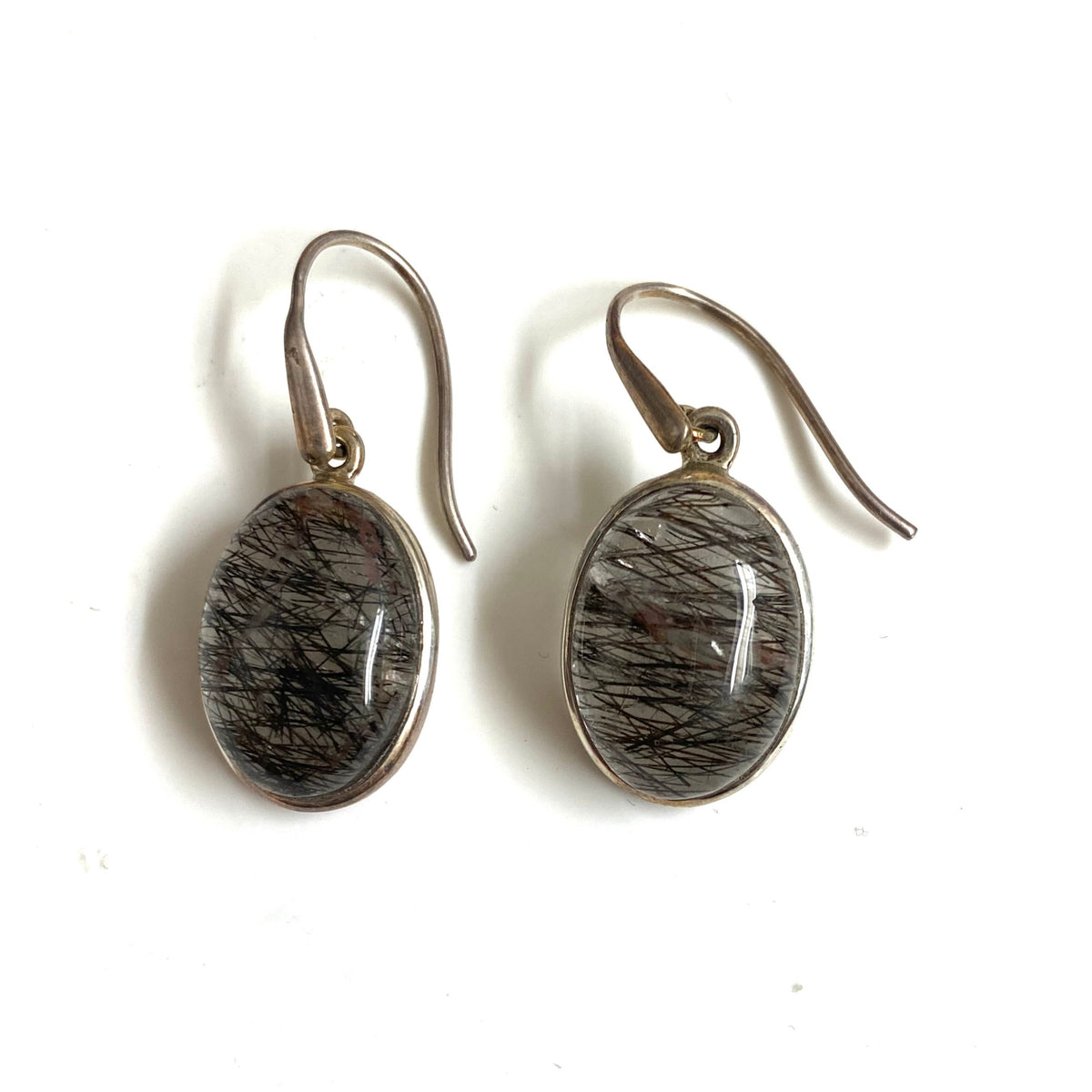 Sterling Silver Rutilated Quartz Earrings