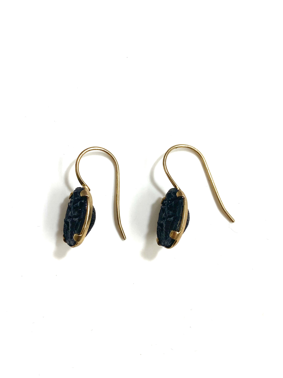 Sterling Silver Gold Plate Scarab Drops