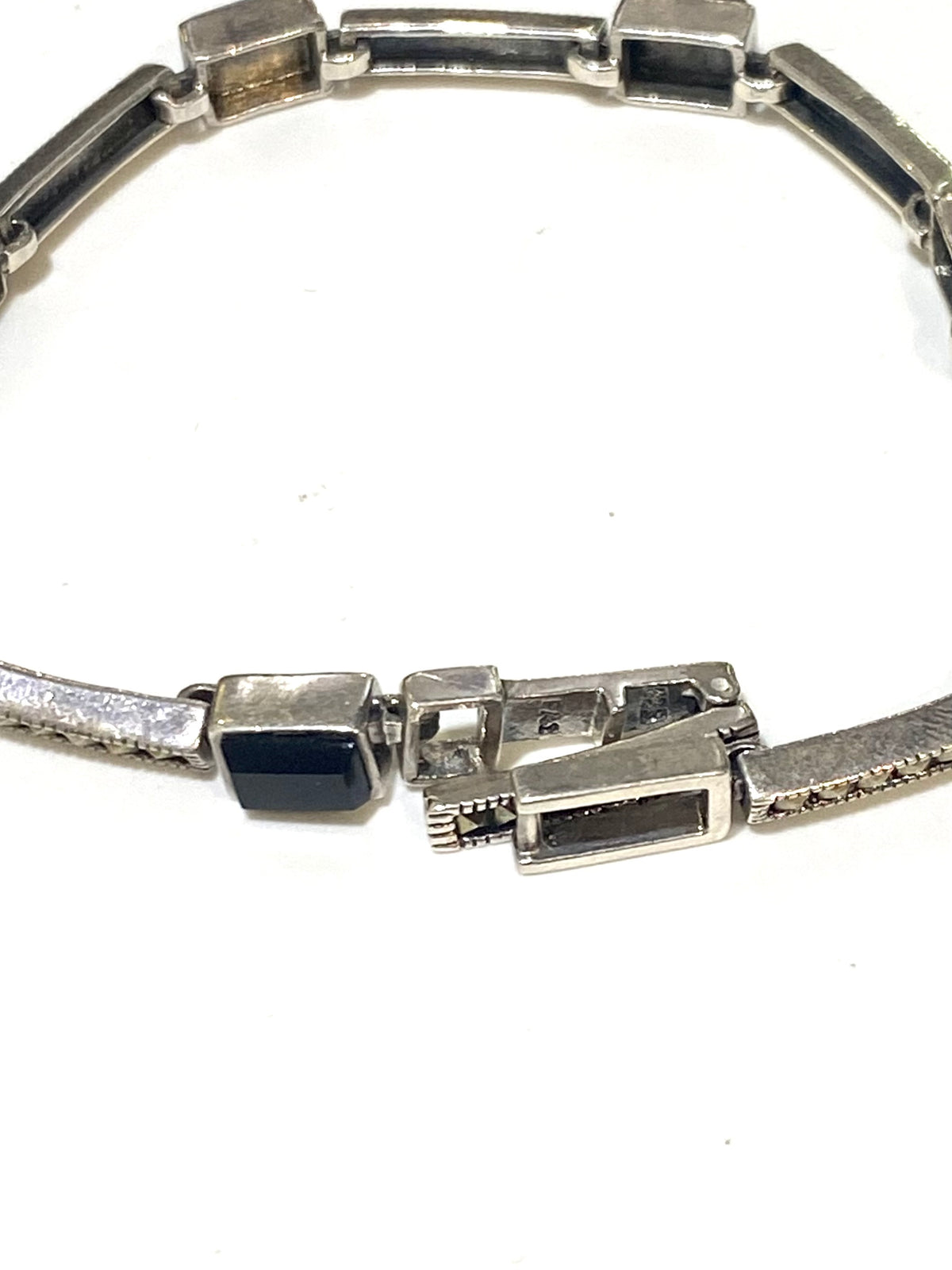 Sterling Silver Black Onyx Bracelet