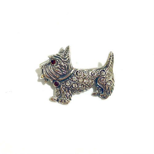 Sterling Silver Scottish Terrier Brooch