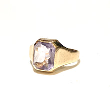 Antique Yellow Gold Amethyst Signet Ring