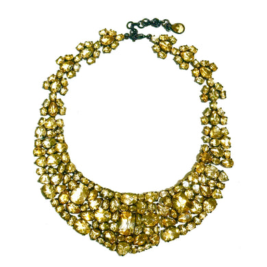 Black Rhodium Plated Sterling Silver Citrine Necklace