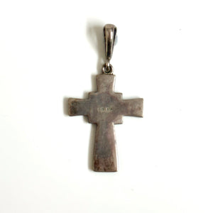 Sterling Silver Marcasite Cross Pendant