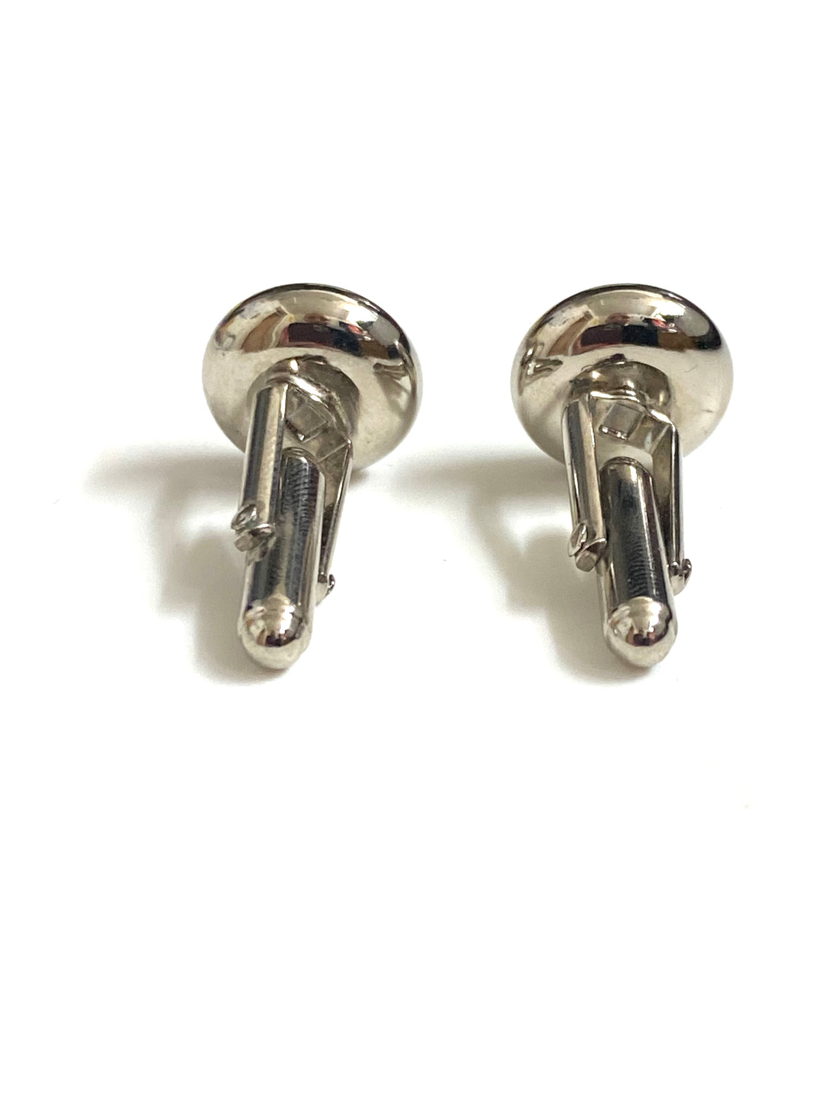 Ferragamo Round Silver Cufflinks