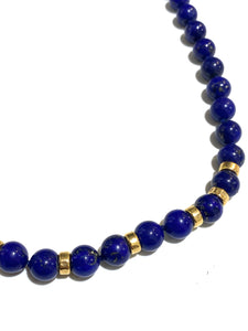 9ct Gold Lapis Lazuli Necklace