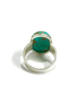 Oval Turquoise Cabochon Sterling Silver Ring