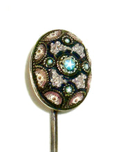 Micro Mosaic Silver Pin