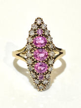 1.36ct Pink Sapphire Diamond Ring