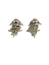 Sterling Silver and CZ Turtle Earrings