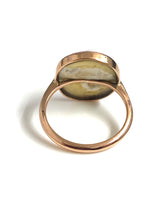 Vintage 9ct Rose Gold Operculum Ring