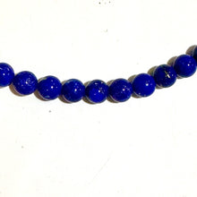 Lapis Lazuli Beaded Necklace with Magnetic Clasp