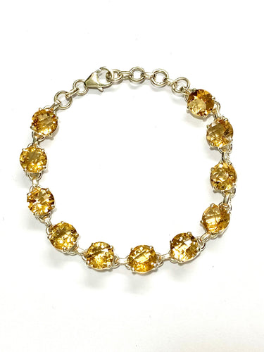 Citrine Sterling Silver Bracelet